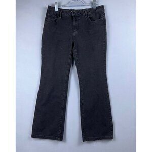 No Boundaries Bootcut Jeans Women Size 13 Mid Rise Dark Wash Denim Stretch Black